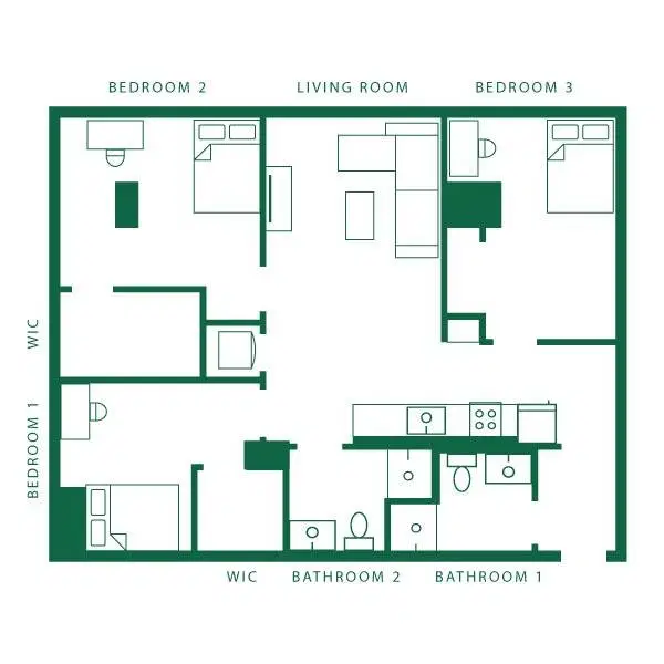 ōLiv Seattle, Seattle – 3 Bedroom - 2 Bathroom