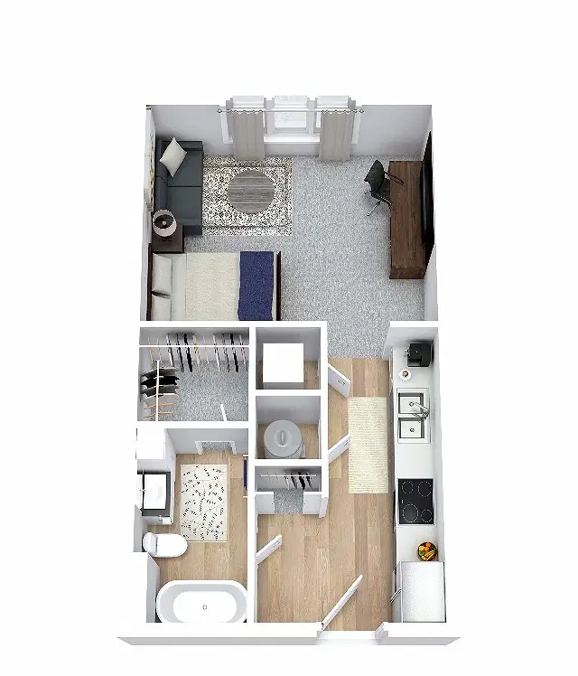 The Carlton House, Lubbock – Studio Penthouse