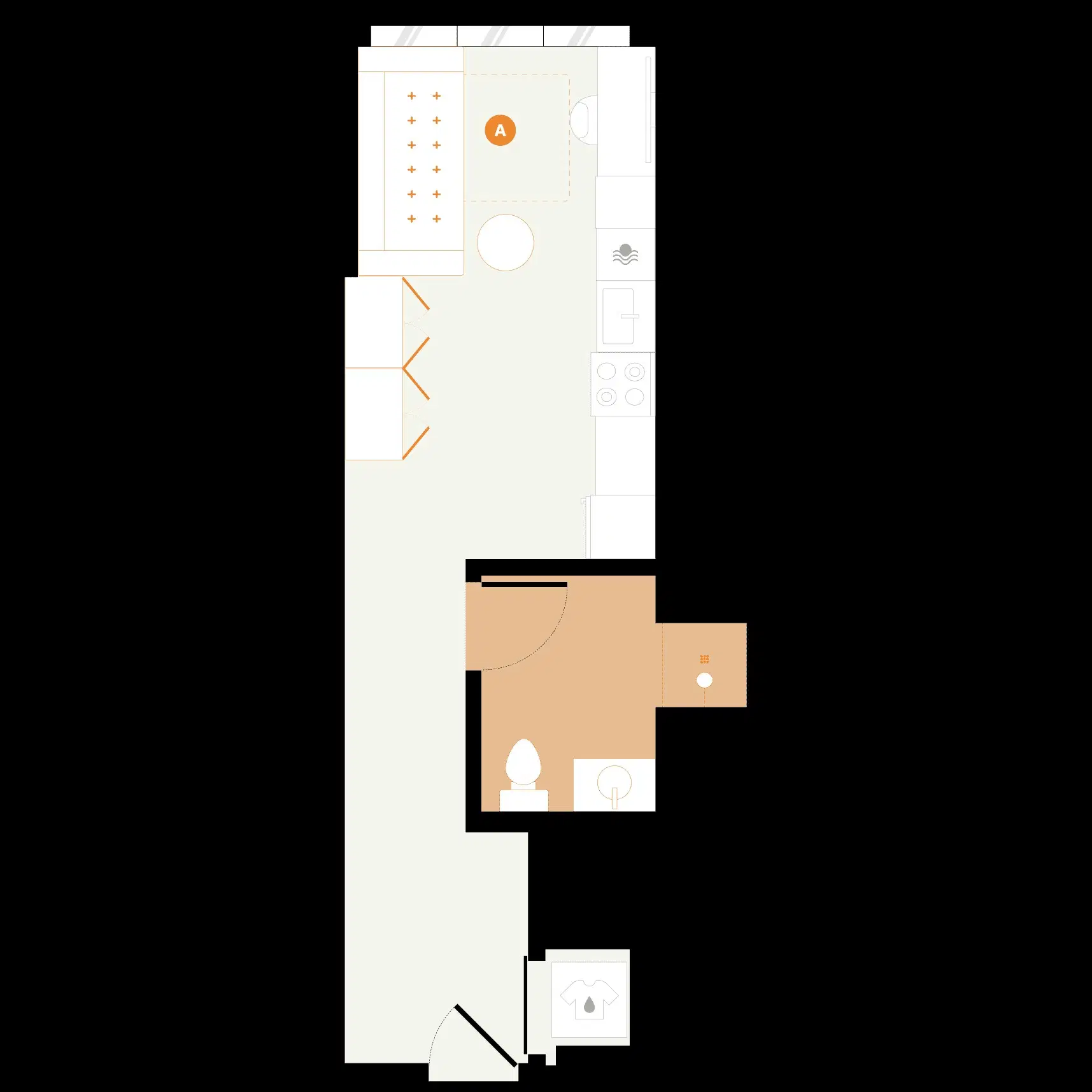 Hub on Campus, Champaign – Studio