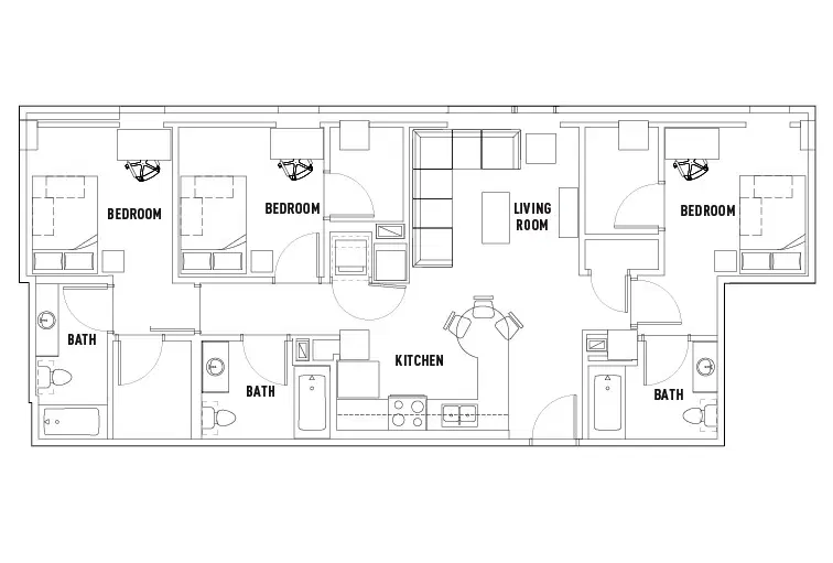 The Summit At University City, Philadelphia – Room in 3 Bed - 3 Bath Apartment