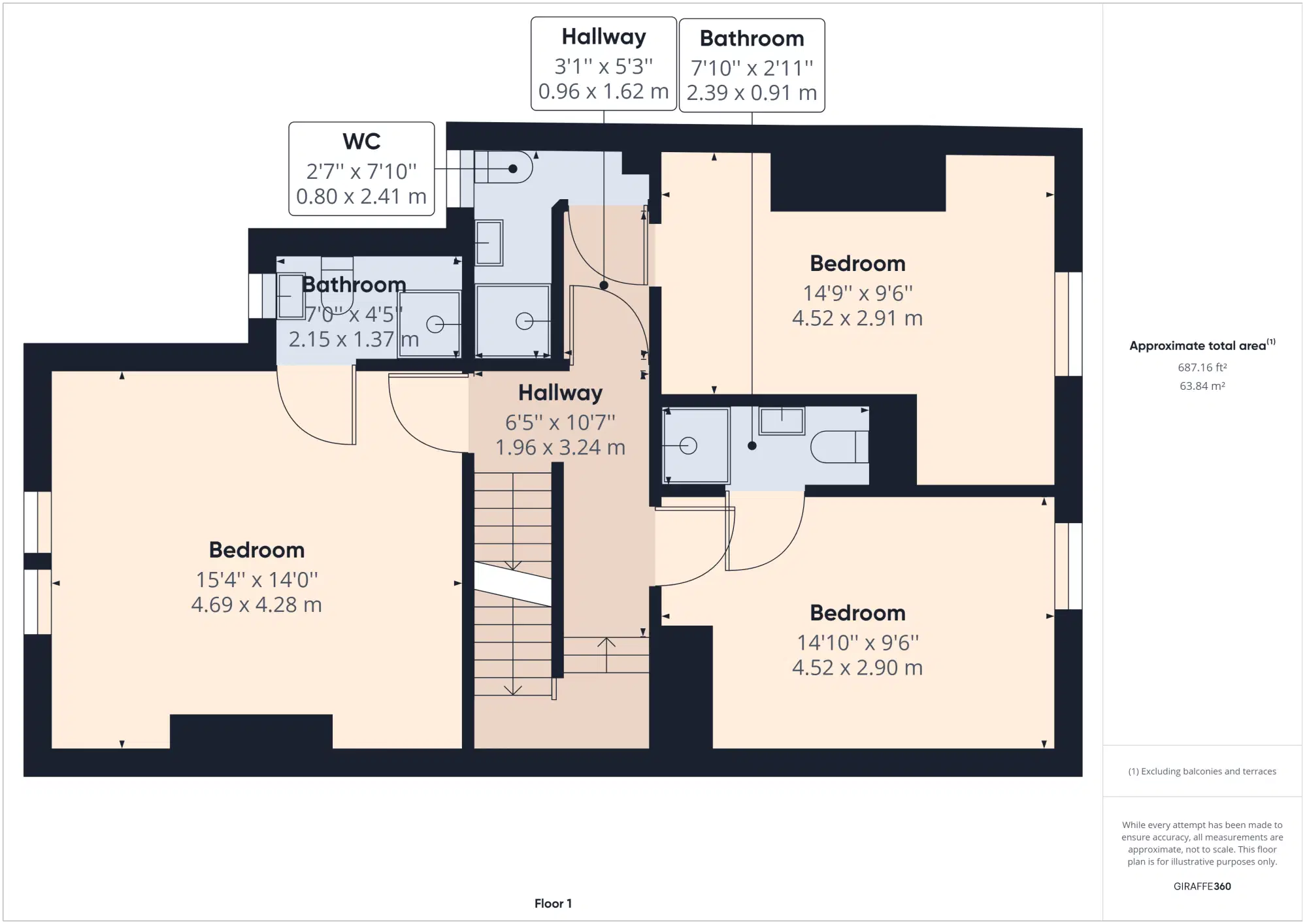132 Uttoxeter New Road, Derby – Floor Plan