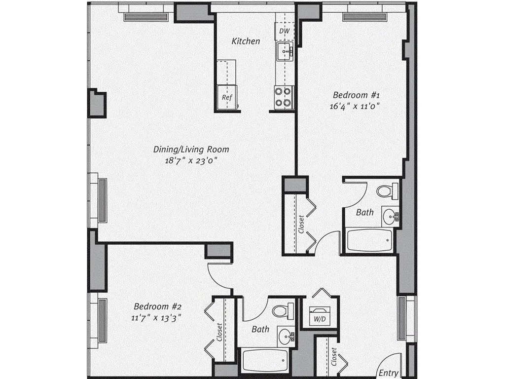 Avalon Bowery Place, New York City – 2 Bed 2 Bath
