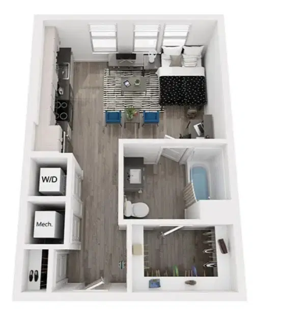 The Metropolitan Gainesville, Gainesville – Studio | S1