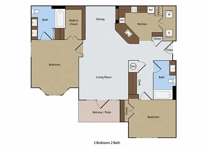The Fountains At Almeda, Houston – 2 Bed 2 Bath