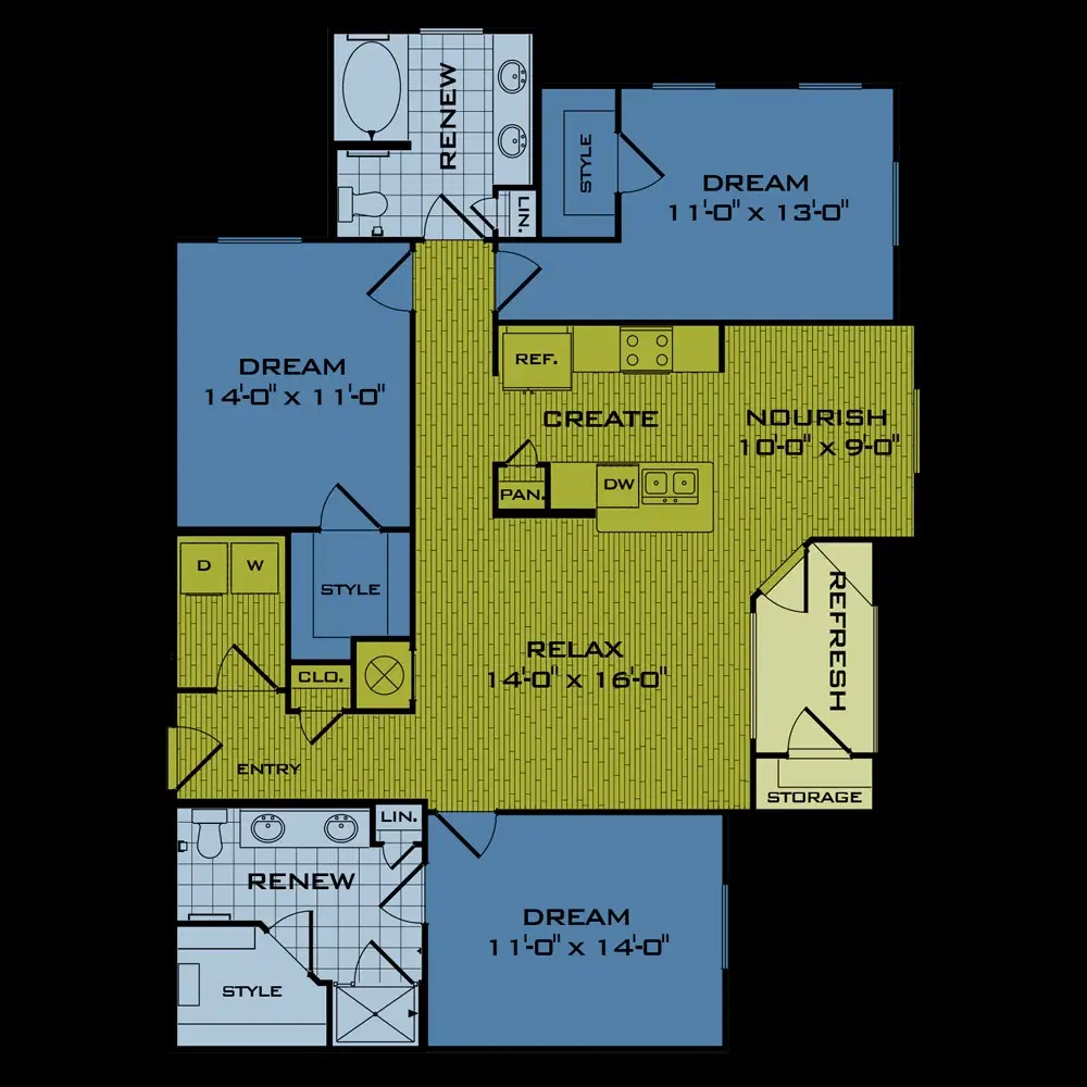 The Beacon At Buffalo Pointe, Houston – 3 Bed 2 Bath
