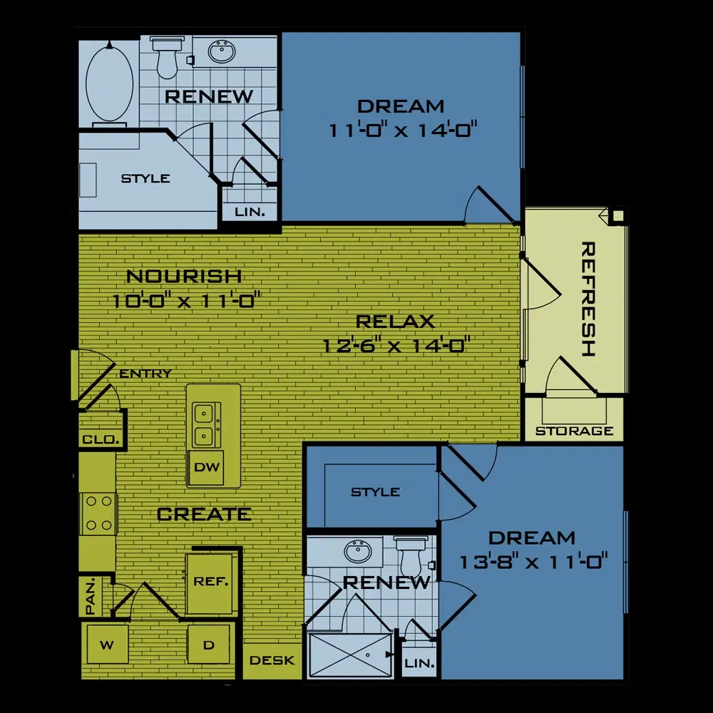 The Beacon At Buffalo Pointe, Houston – 2 Bed 2 Bath
