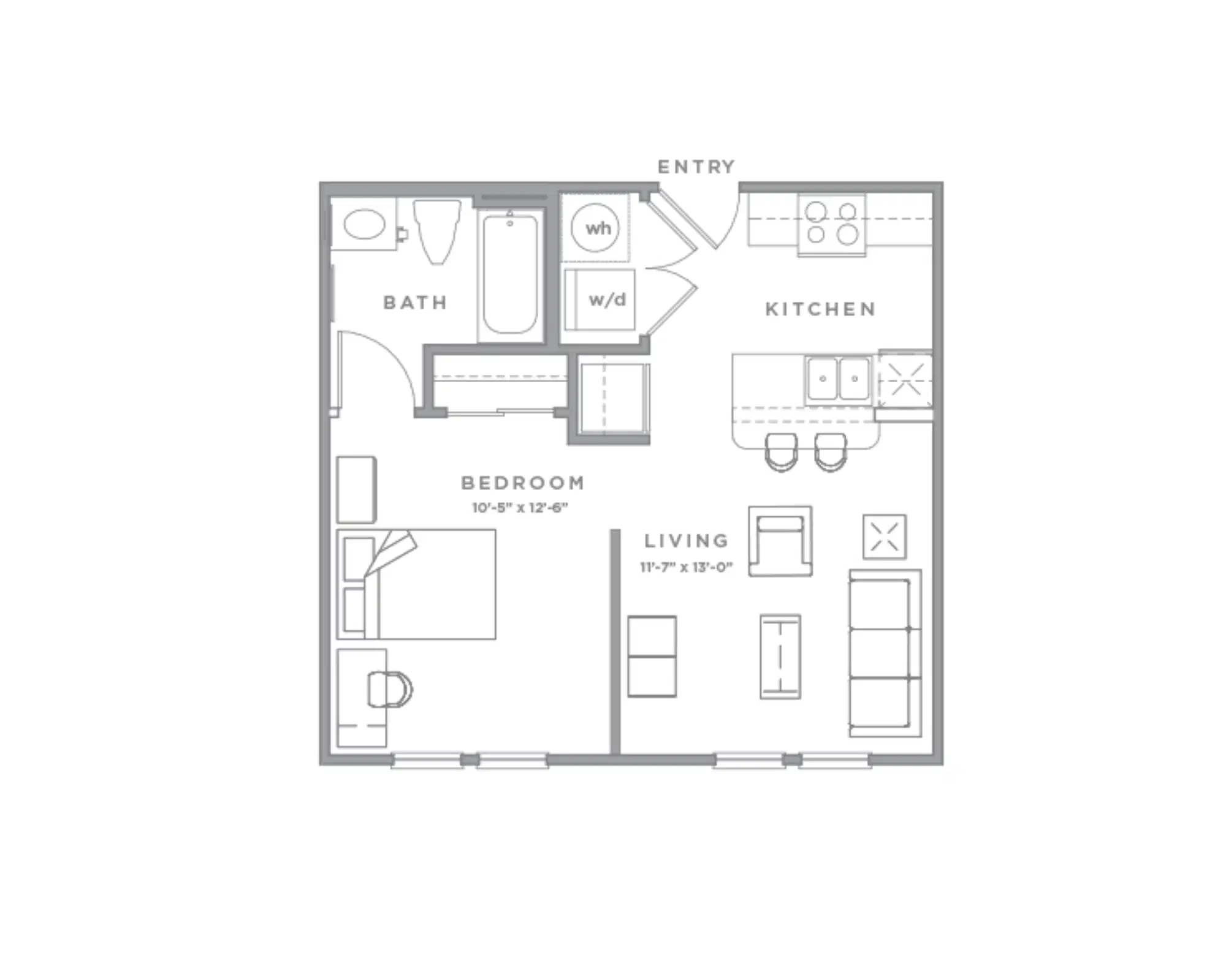 GrandMarc At Tallahassee, Tallahassee – Room in 1 Bedroom 1 Bathroom | A1