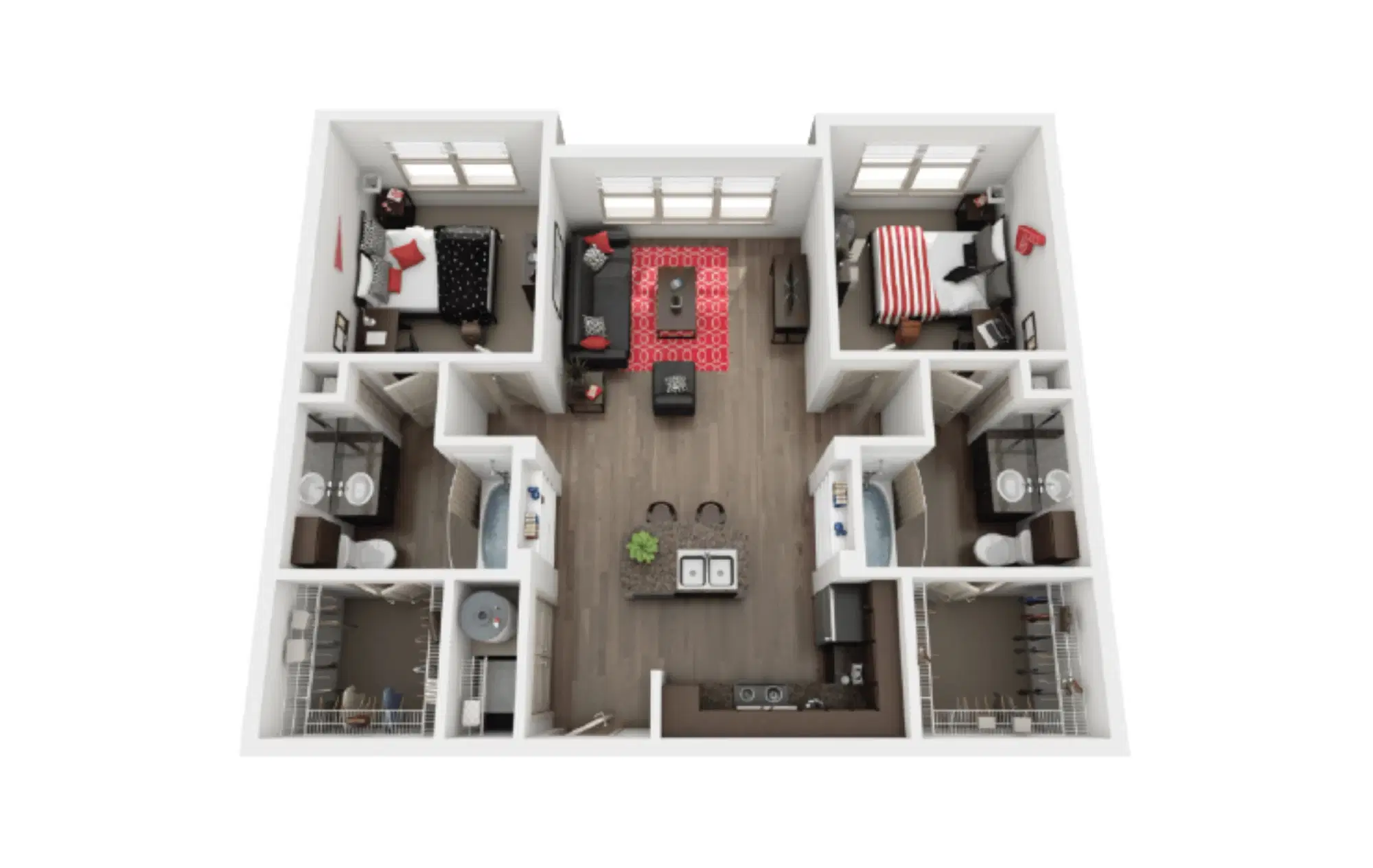 Saga Tallahassee, Tallahassee – Room in 2 Bedroom 2 Bathroom | B1