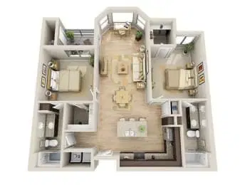 Skywater, Tempe – 2 Bed 2 Bath