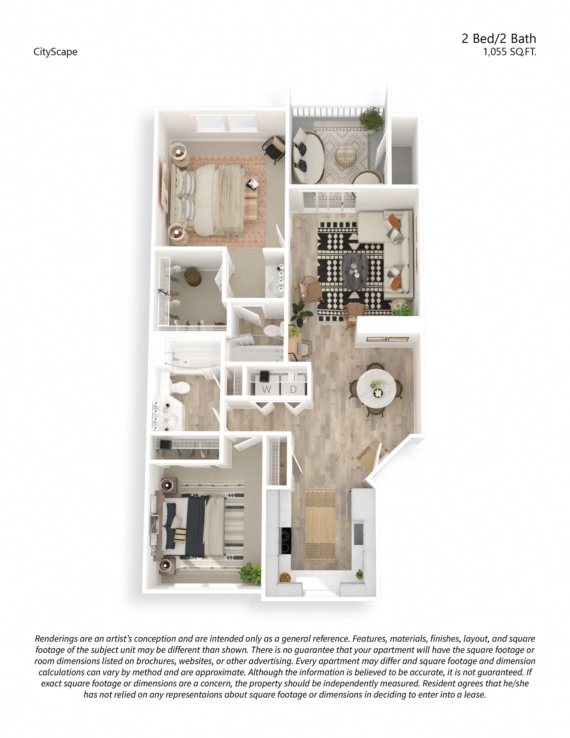 CityScape At Lakeshore, Tempe – 2 Bed 2 Bath