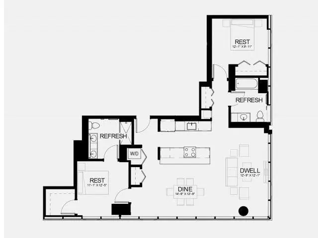 The Residences At 8 E Huron, Chicago – 2 Bed 2 Bath