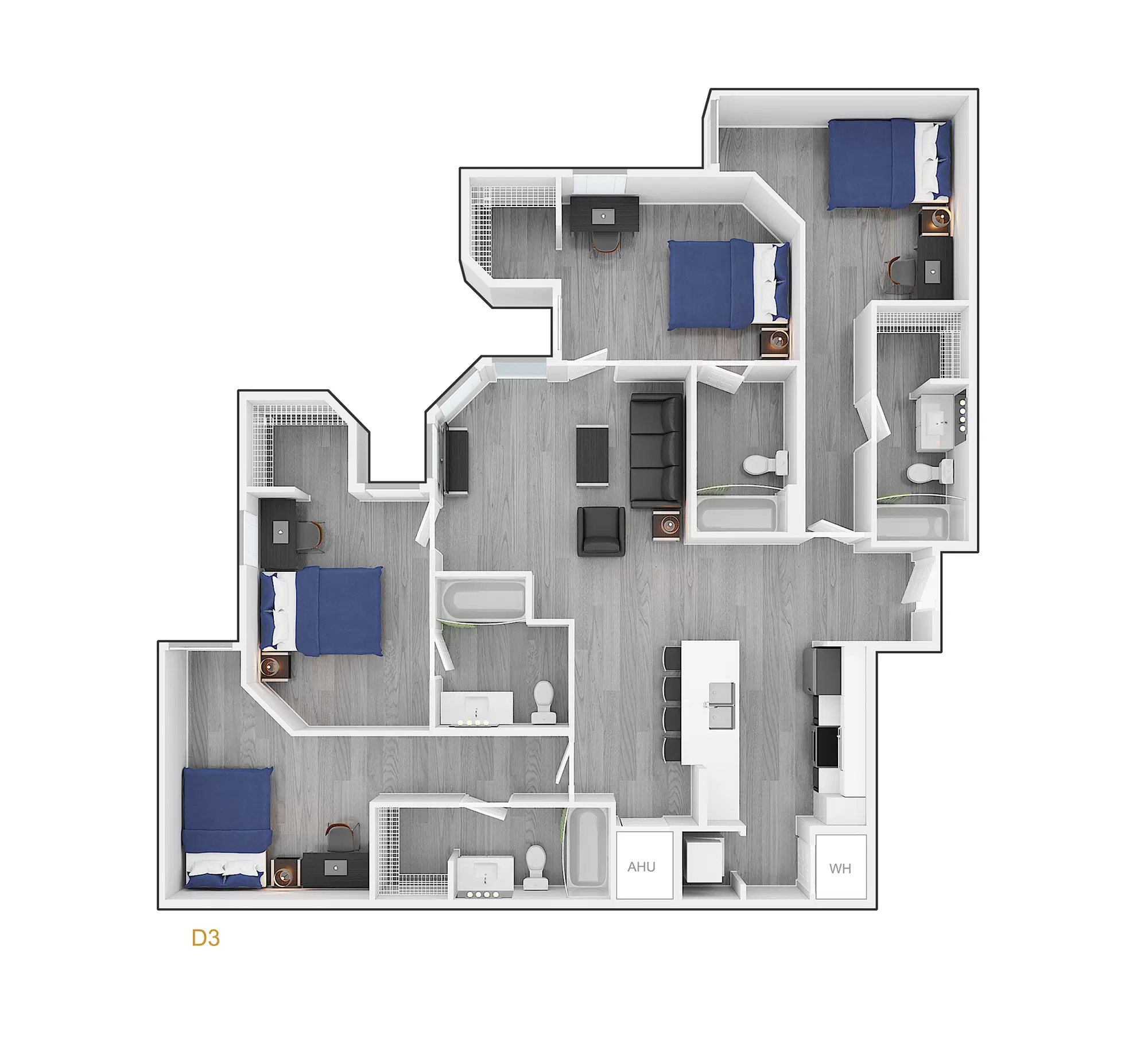 Park Place Tempe, Tempe – 4 Bed 4 Bath