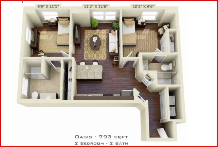 Twenty Two 15, Austin – 2 Bed 2 Bath