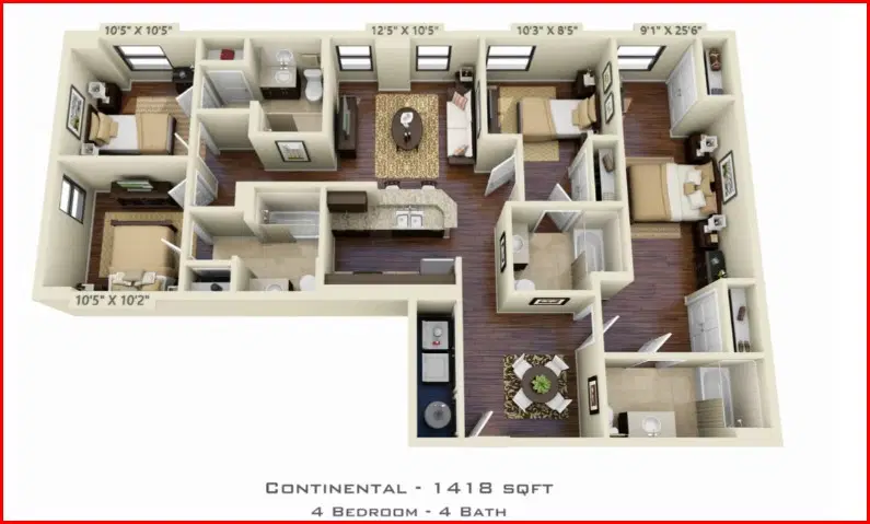 Twenty Two 15, Austin – 4 Bed 4 Bath