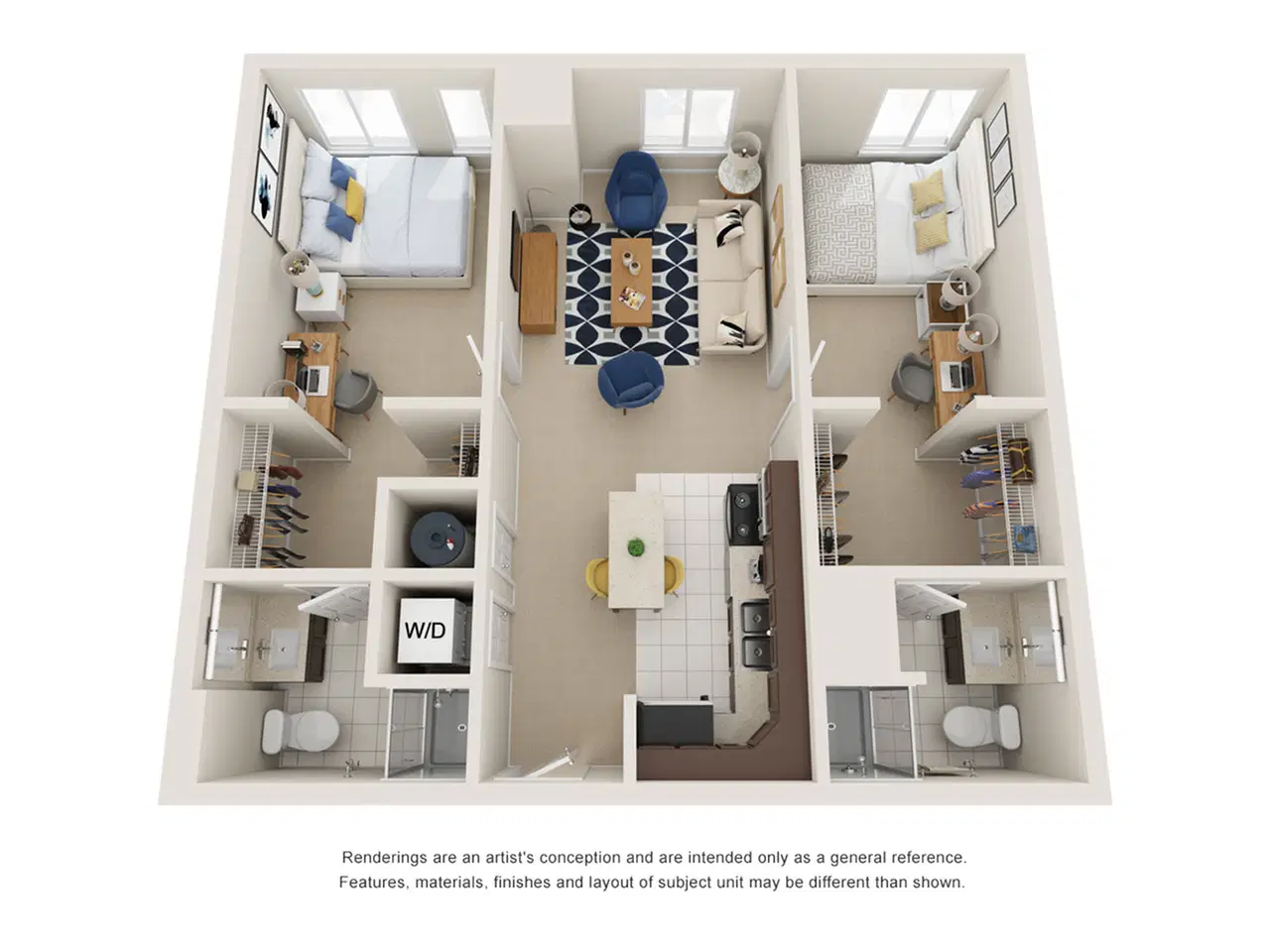 Paloma University City, Philadelphia – 2BR/2BA - Premium