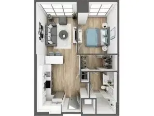 Anova uCity Square, Philadelphia – 1 Bedroom 1 Bathroom