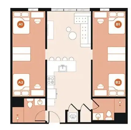 Hub on Campus Tampa, Tampa – 2 Bed 2 Bath