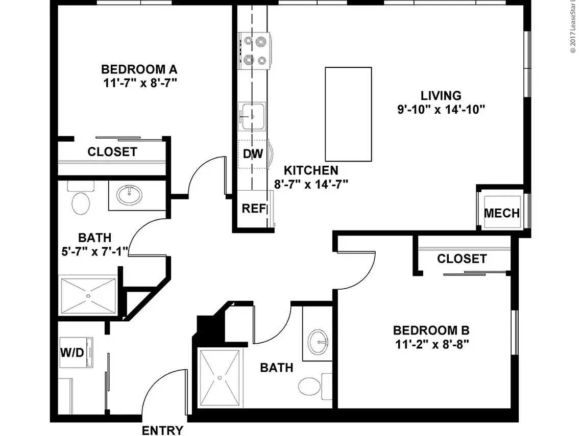 Yugo The Edge On Oak, Minneapolis – 2 Bed, 2 Bath Classic Renovated
