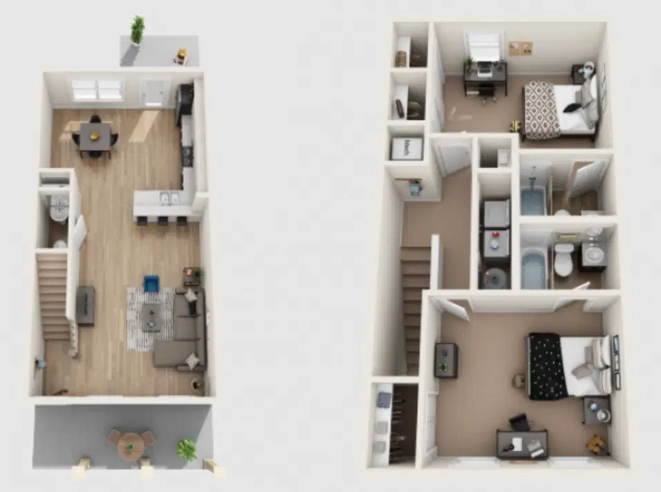 The Retreat At Denton, Denton – Birchmore A Room in 2 Bedroom 2.5 Bathroom
