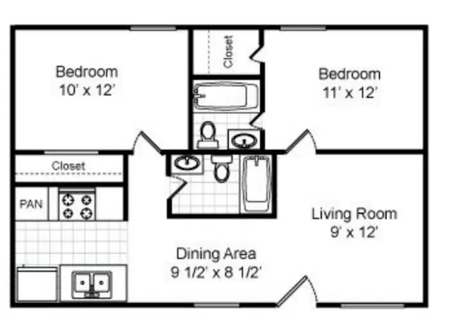 Camino Flats, Austin – 2 Bedroom 2 Bathroom
