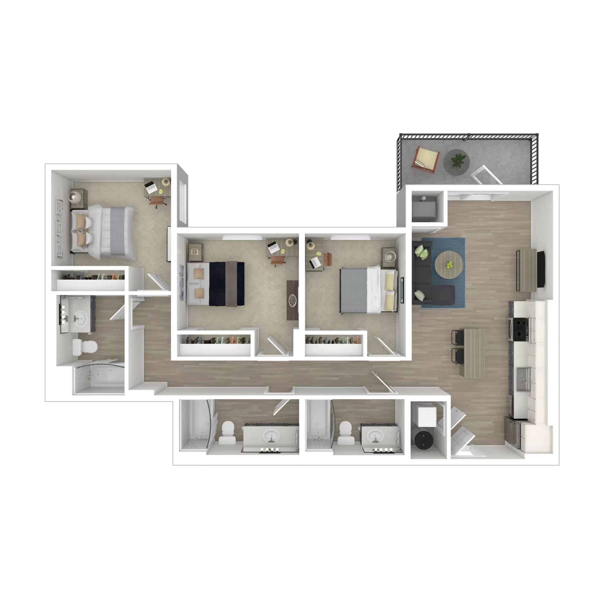 Ascend, Richmond – Room in 3 Bedroom 3 Bathroom | 3X3