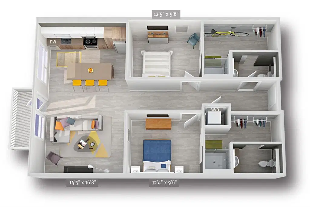 AVA Capitol Hill, Seattle – 2 Bed 2 Bath