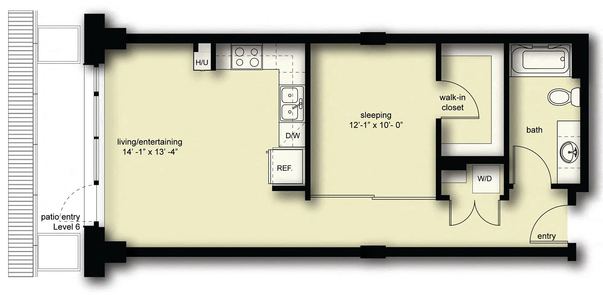 The Nolo, Seattle – 1 Bed 1 Bath