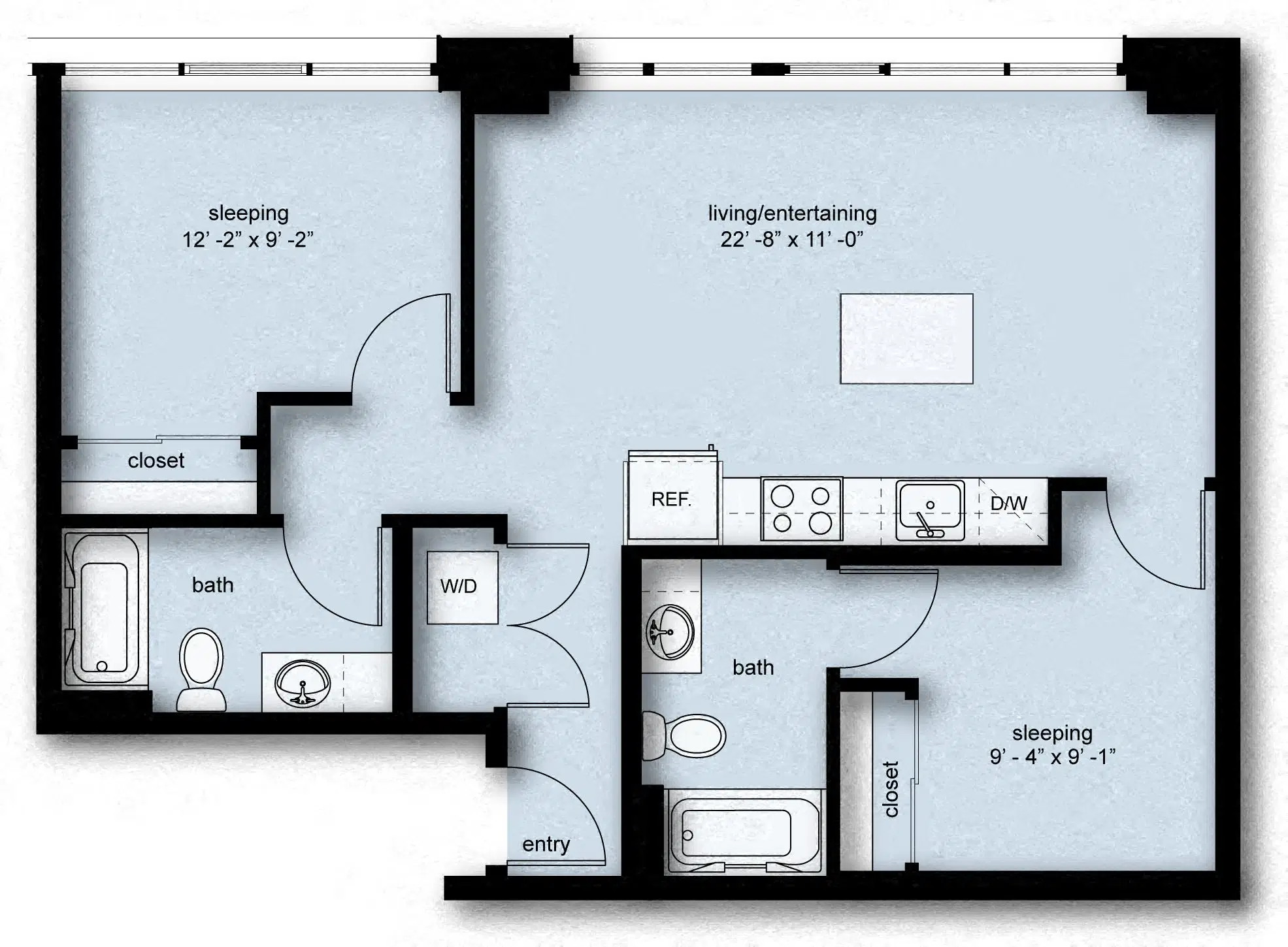 The Nolo, Seattle – 2 Bed 2 Bath