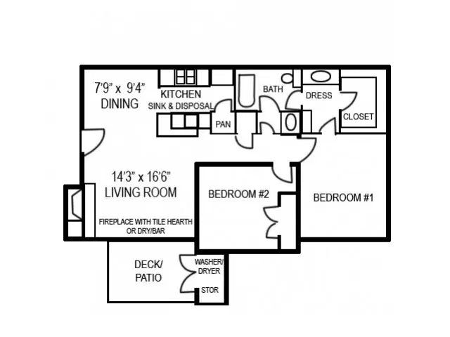 Stoney Ridge, Austin – 2 Beds 1 Bath