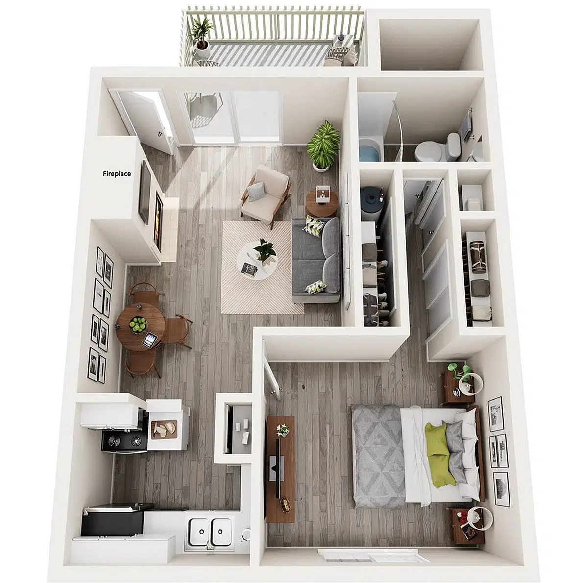 Barton's Mill, Austin – 1 Bed 1 Bath