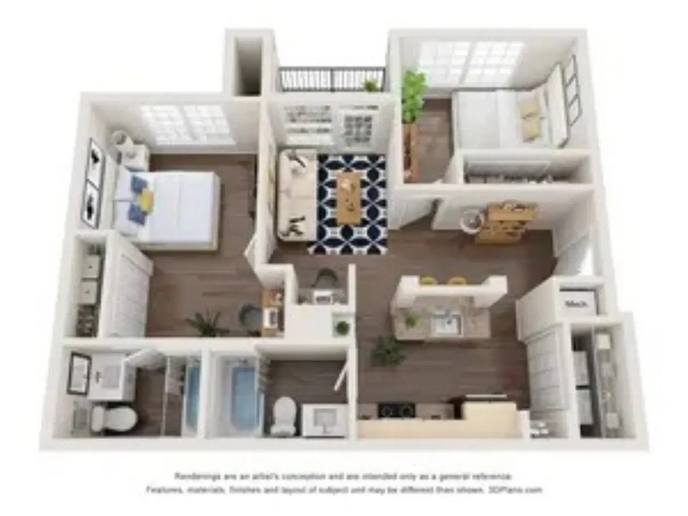 Centre At Columbia Court, Houston – 2 Bed 2 Bath