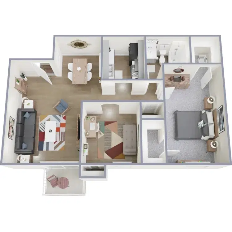 Alegria I and II, Houston – 2 Beds 1 Bath