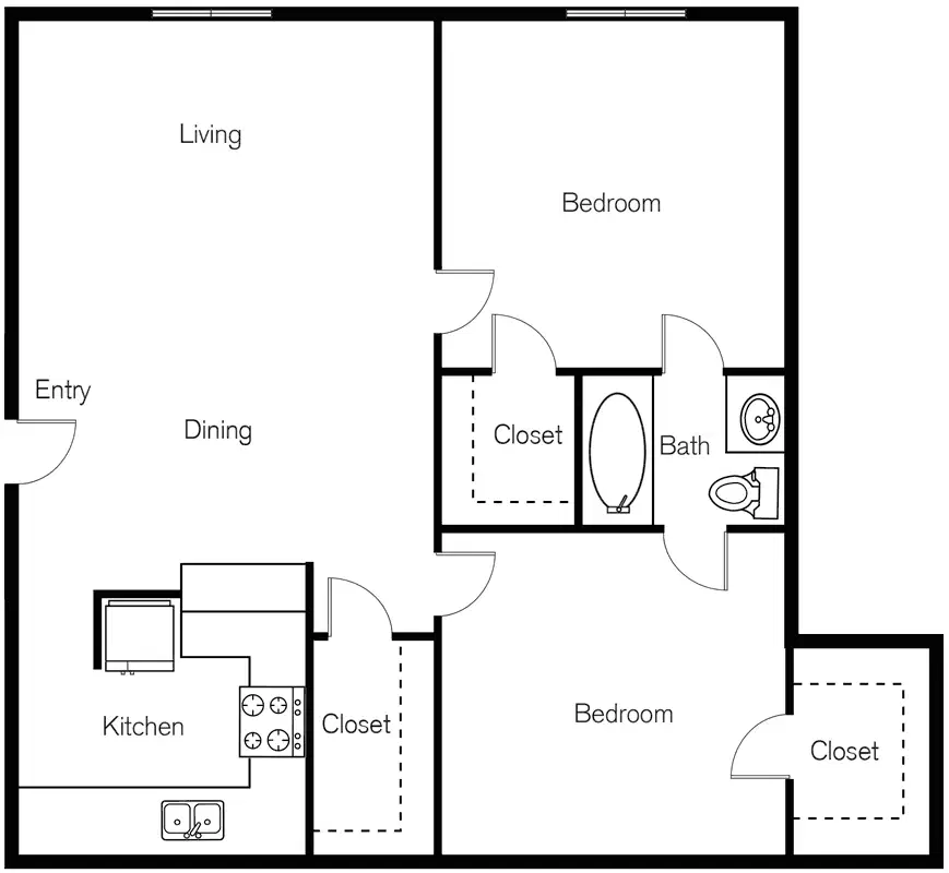 Meyer Oaks Apartments, Houston – 2 Beds 1 Bath