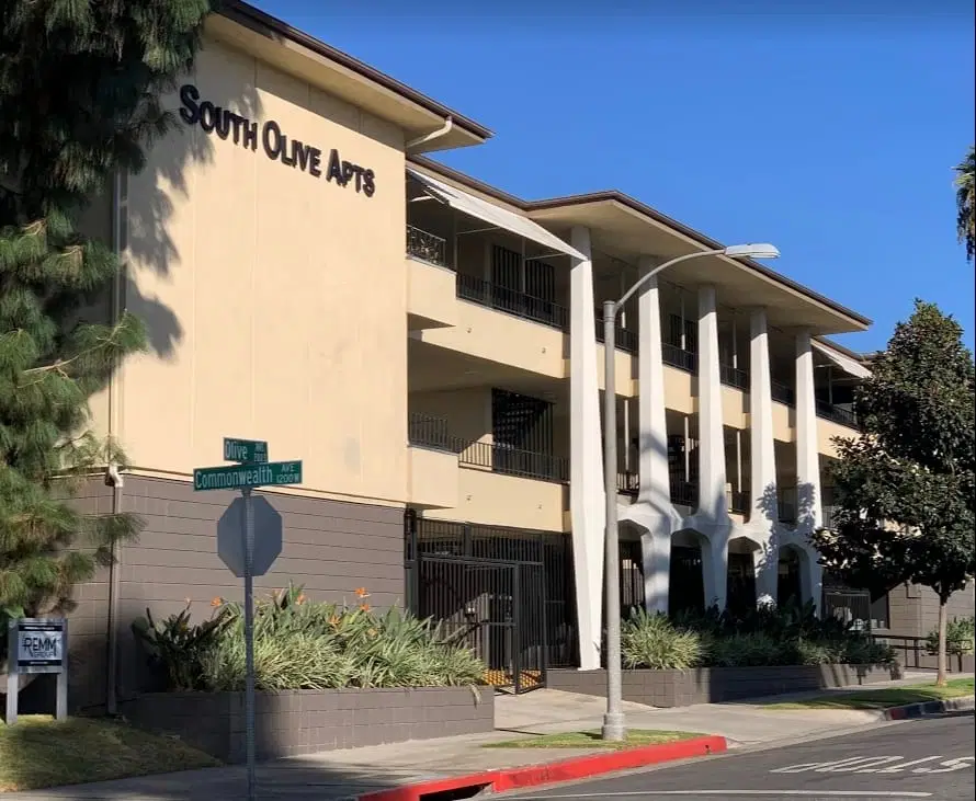 South Olive Apartments, Los Angeles – Exterior