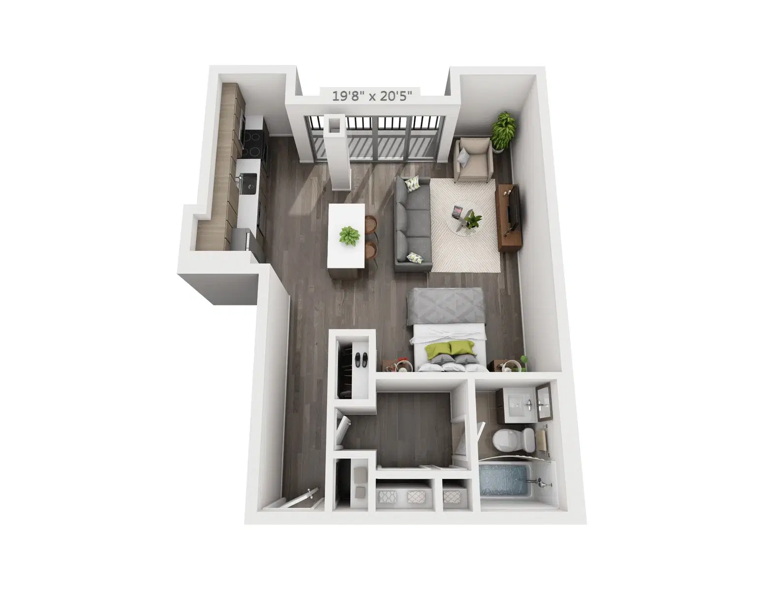 Scio At The Medical District, Chicago – Studio with Balcony A2