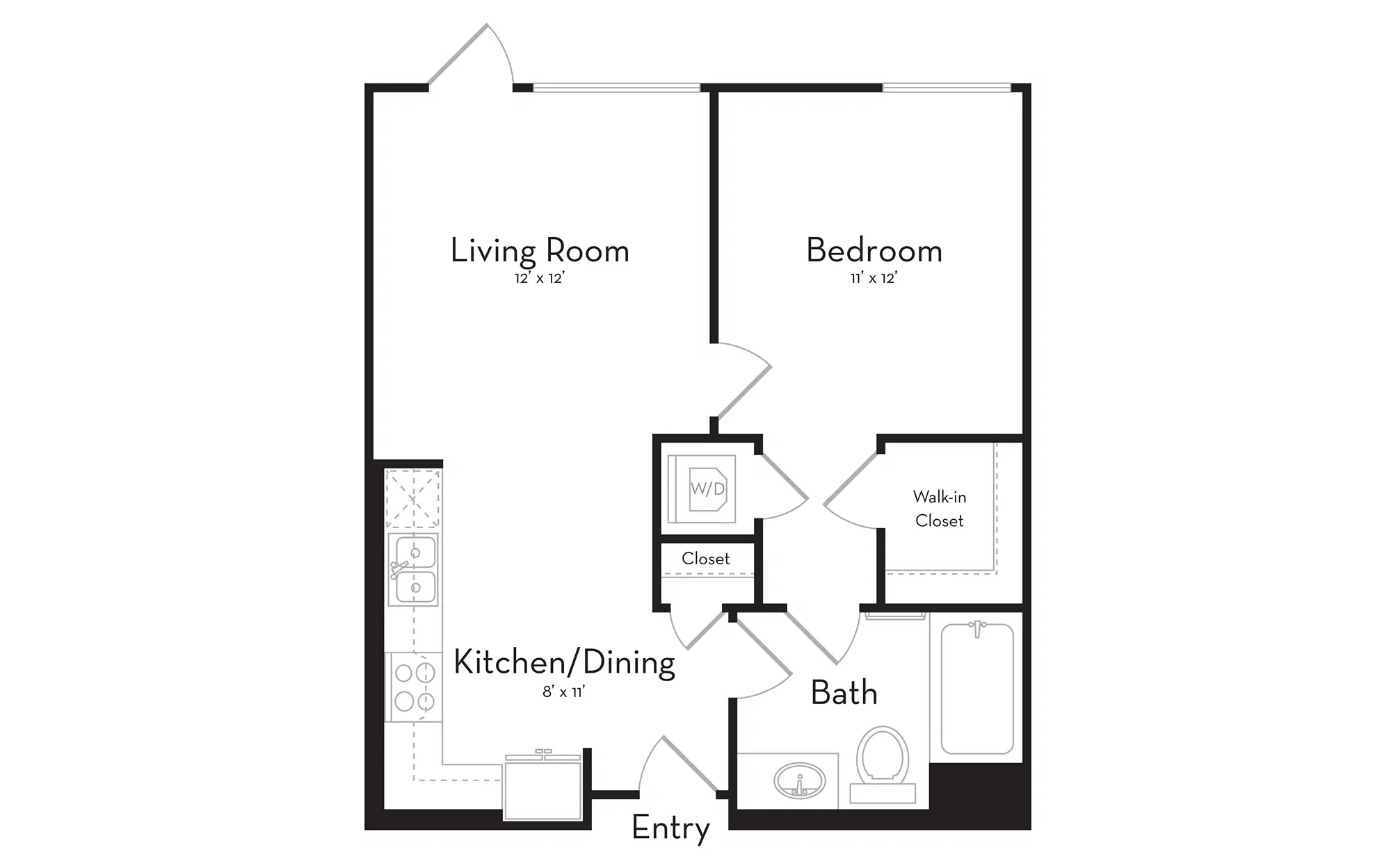 The Hudson, Los Angeles – 1 Bed 1 Bath