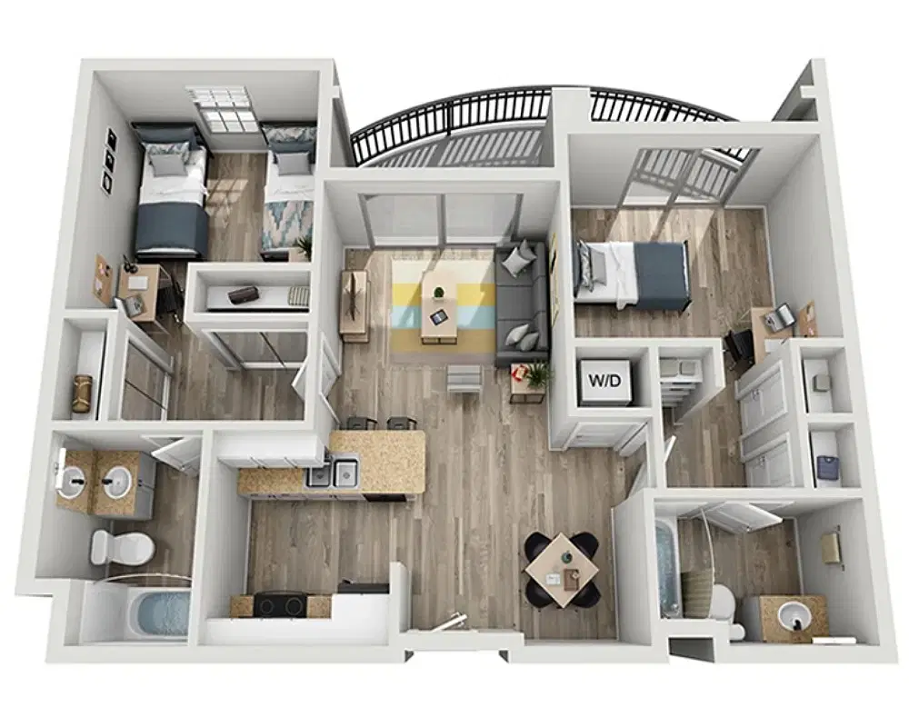 West 27th Place, Los Angeles – Room in 2 Bedroom 2 Bathroom | B2C