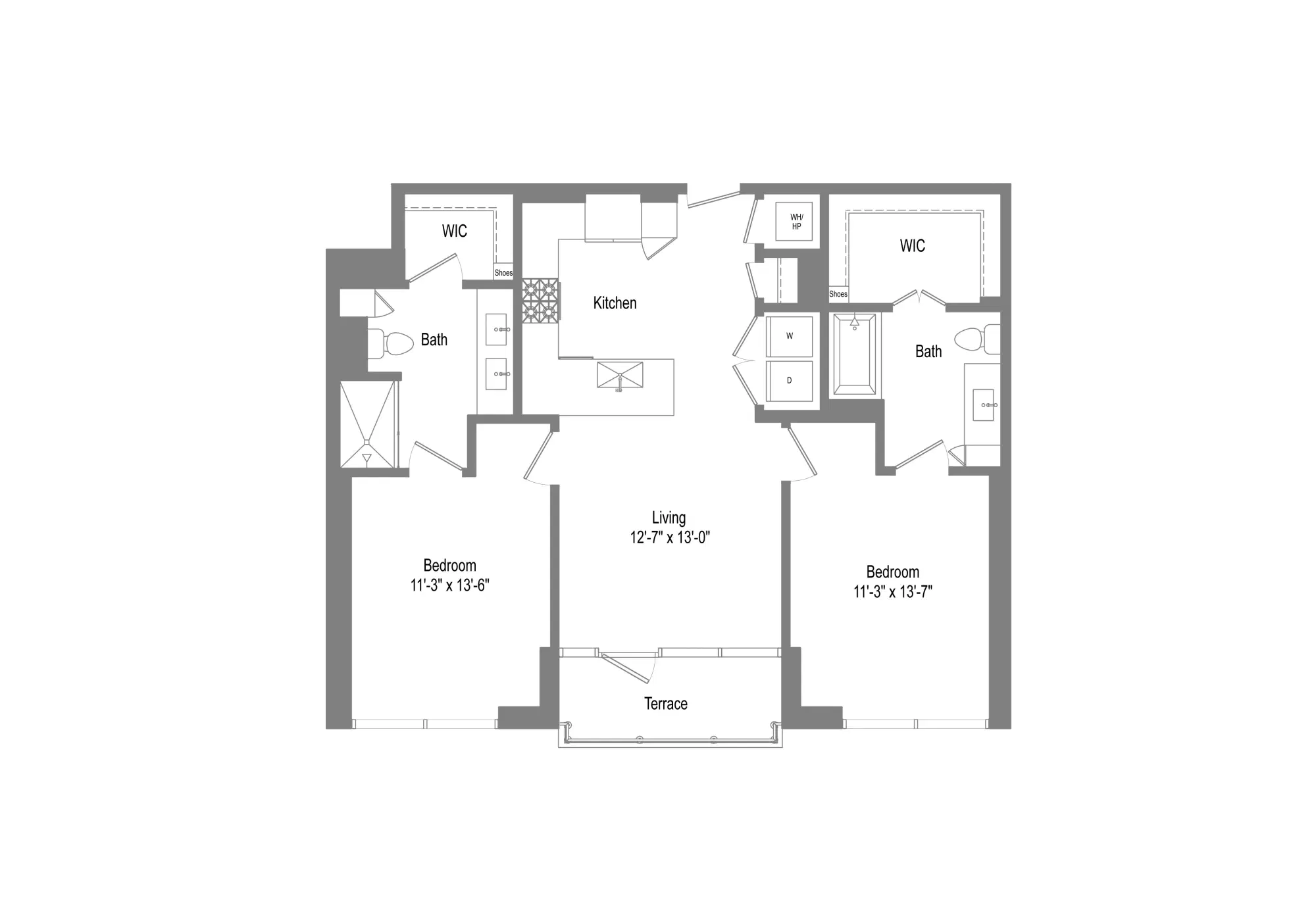 The Bowie, Austin – 2 Bed 2 Bath
