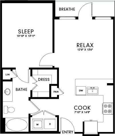 Axis 110, Richardson – 1 Bed 1 Bath