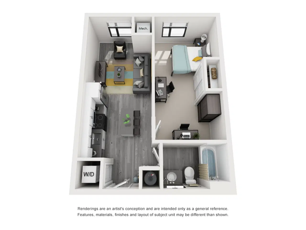 The Bridge On Forbes, Pittsburgh – 1 Bedroom 1 Bathroom
