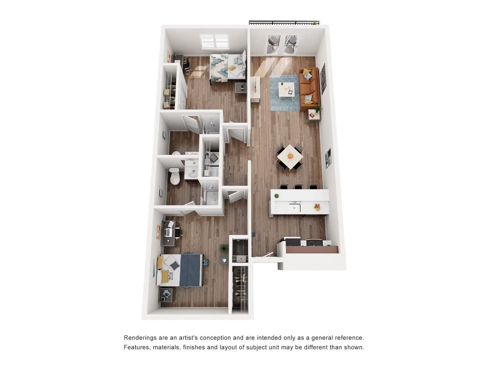 865 East, Harrisonburg – 2 Bedroom 2 Bathroom
