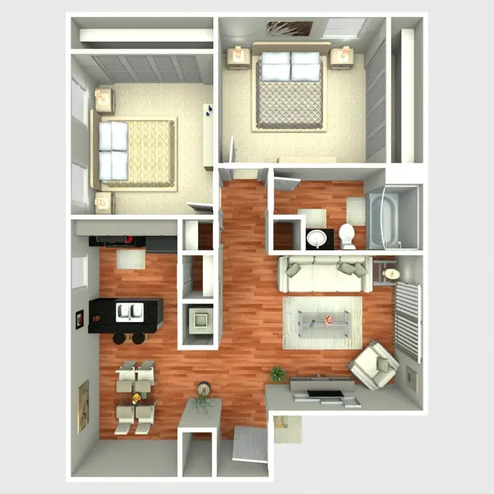 Forest Oaks, San Antonio – 2 Bed 1 Bath