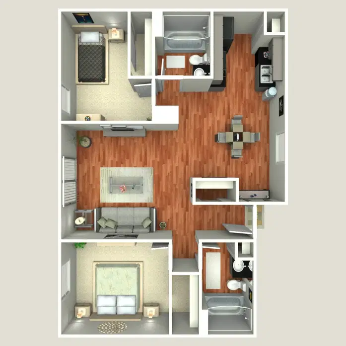 Forest Oaks, San Antonio – 2 Bed 2 Bath