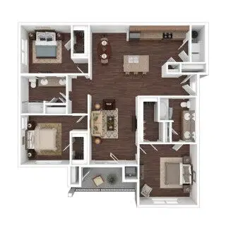 Esperanza Apartments, San Antonio – 3 Bed 2 Bath