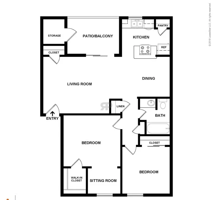 Liberty Ridge, San Antonio – 2 Bed 1 Bath