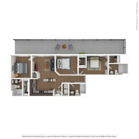 Regents West At 24th, Austin – 3 Bedroom 2 Bathroom