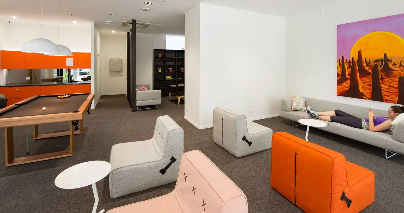 Iglu Kelvin Grove Student Accommodation, Brisbane – Common Area