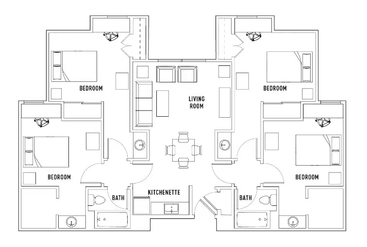 The Callaway House, College Station – Room in 4 Bed - 2 Bath