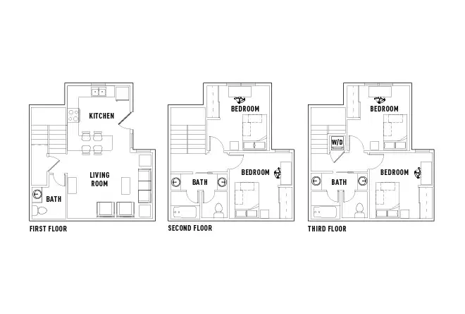 Callaway Villas, College Station – Room in 4 Bed - 2.5 Bath
