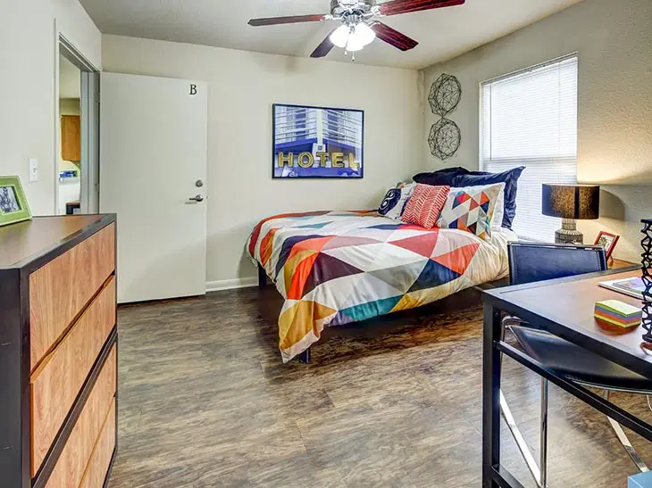 Uptown Apartments, Denton – Bedroom